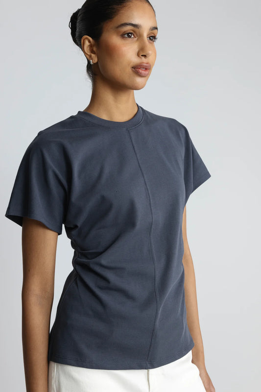 Modstrom Pataya tee in ombre blue – organic cotton 2