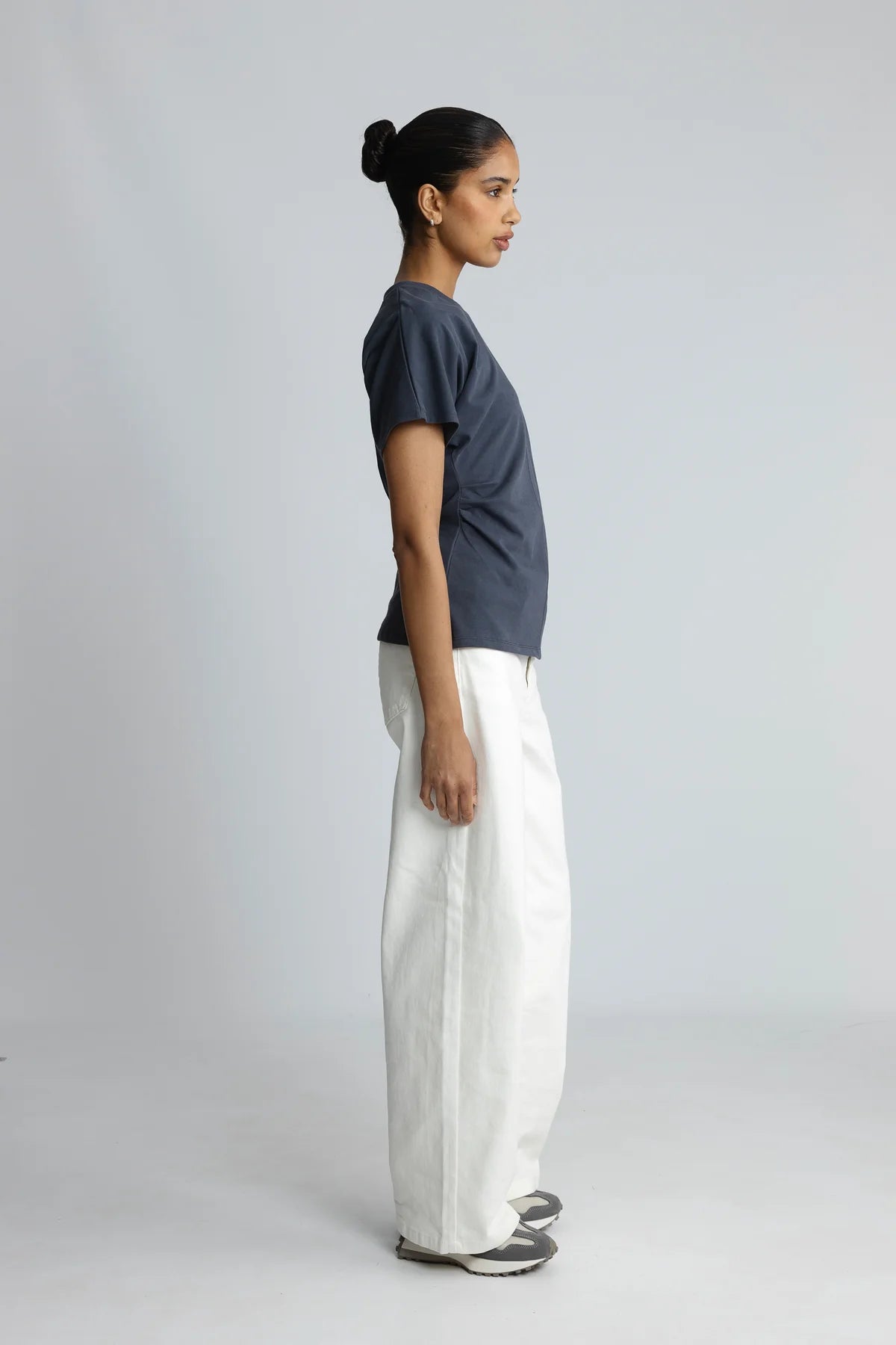Modstrom Pataya tee in ombre blue – organic cotton 3