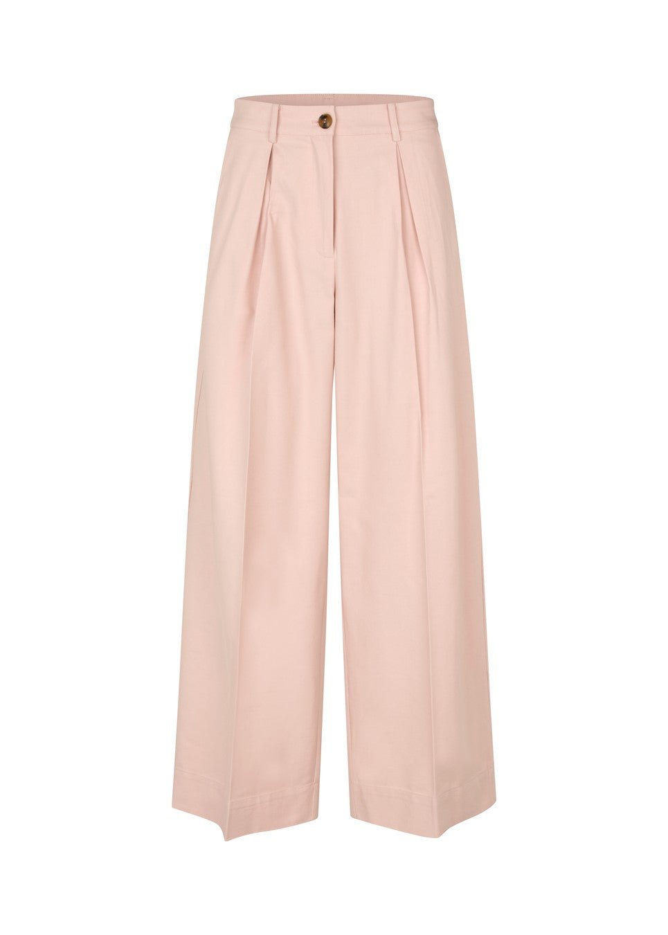 Modström Tore md pants in peach whip flat lay front