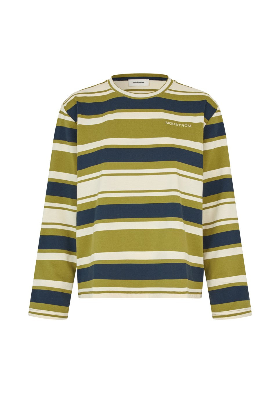 Urban md Stripe LS T-Shirt – Tarragon Navy Stripe