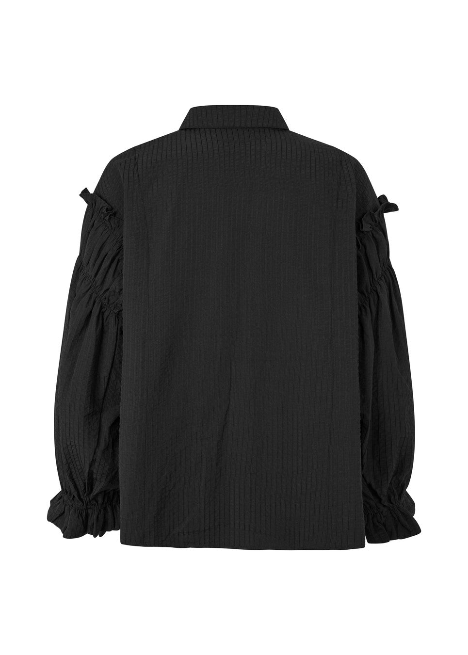 Modström Ursa md shirt in black flat lay black