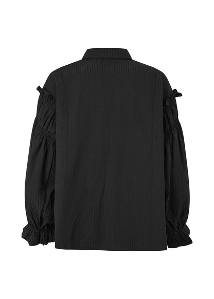 Modström Ursa md shirt in black flat lay black
