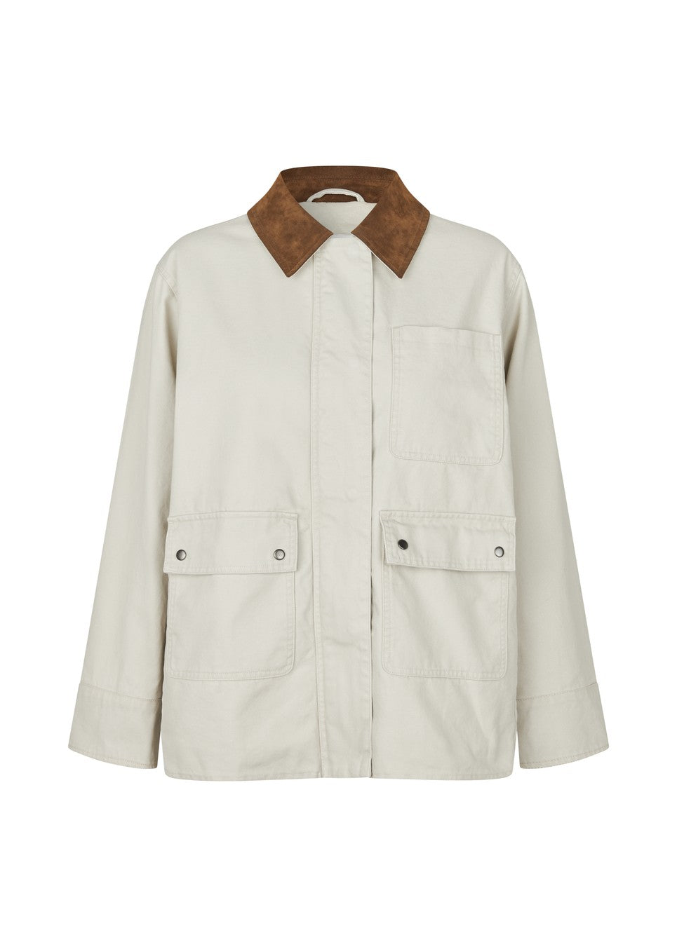 Modstrom Ursula md Jacket in Moonbeam flat lay front