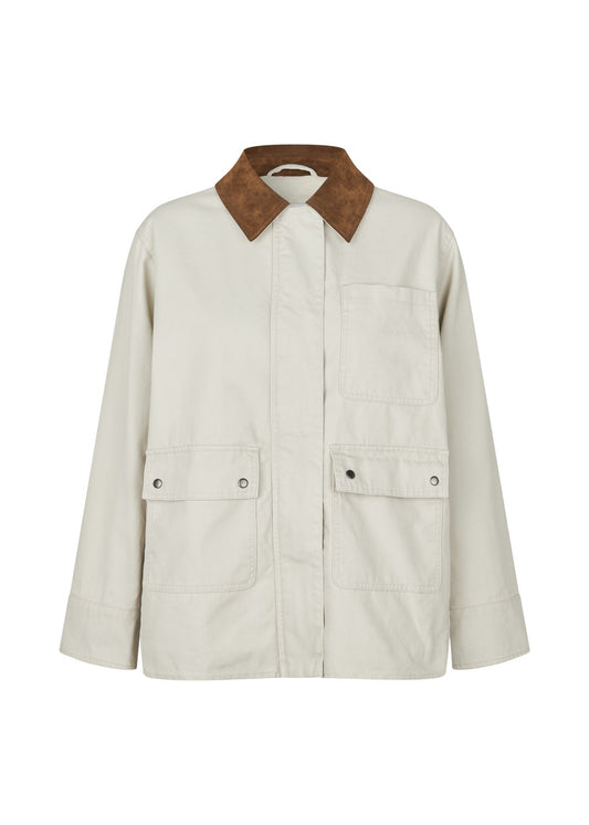 Modstrom Ursula md Jacket in Moonbeam flat lay front