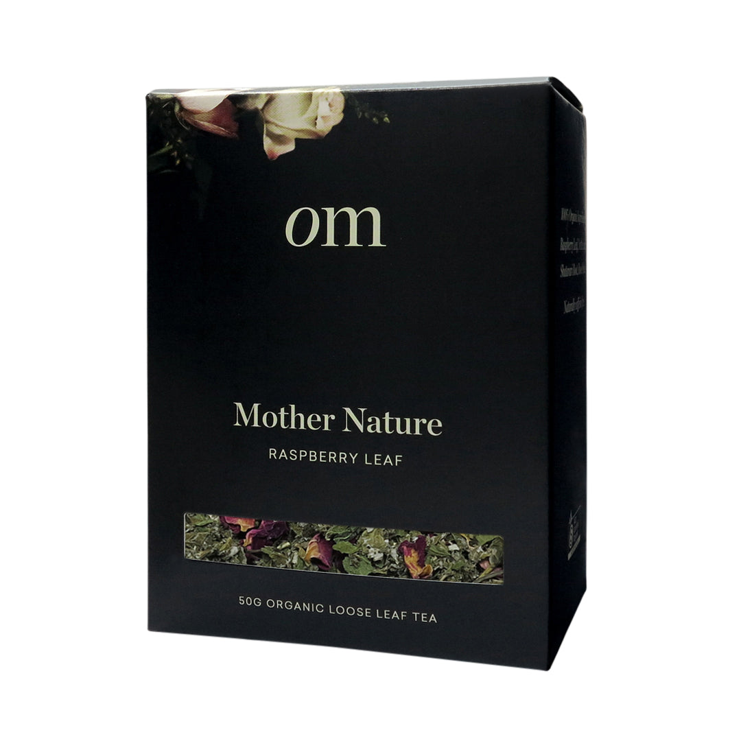Organic Merchant raspberry leaf tea box
