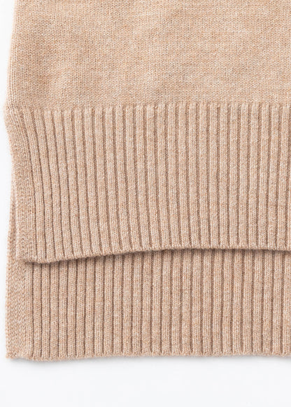 Aleger v-neck toffee detail 