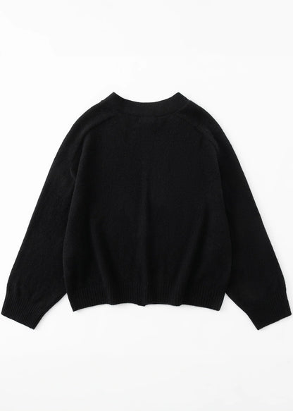 Aleger featherweight cardi in black back shot
