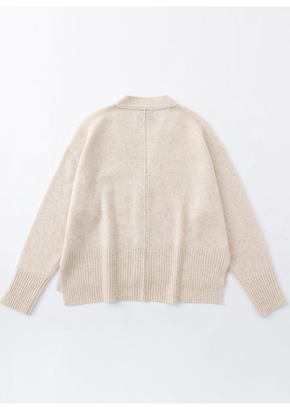 aleger cashmere blend oversized cardi in shell back shot