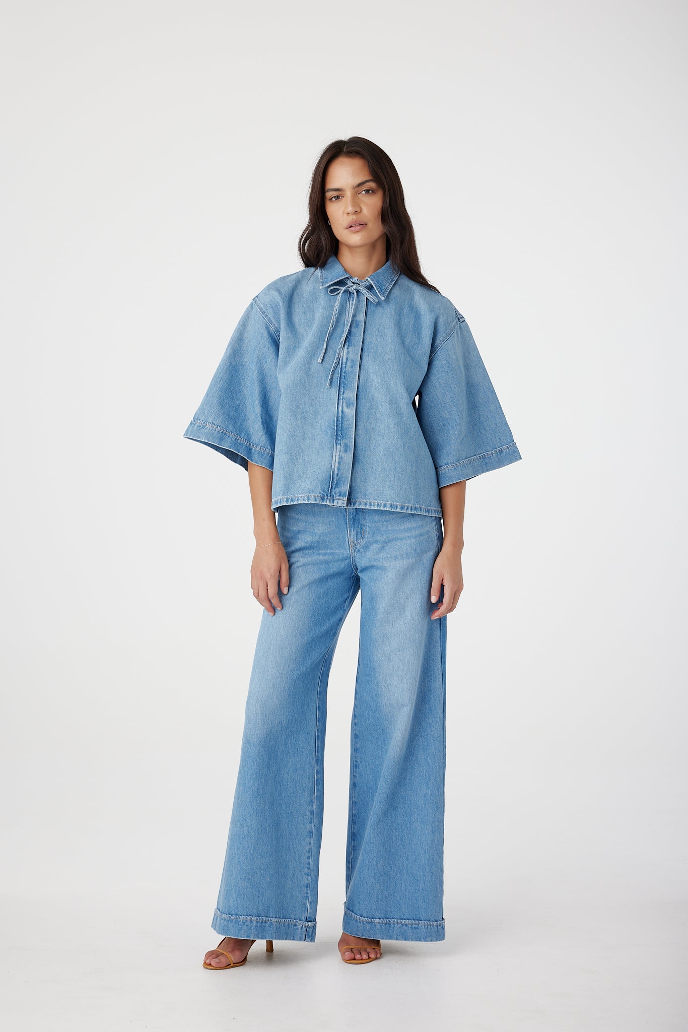 Outland Denim Soma Shirt in Blue Jay 