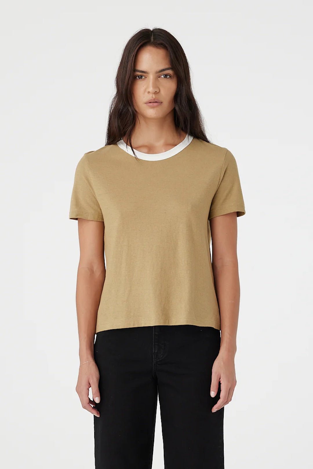 Outland denim ivy tee in latte 2