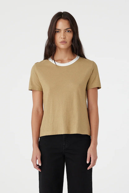 Outland denim ivy tee in latte 2
