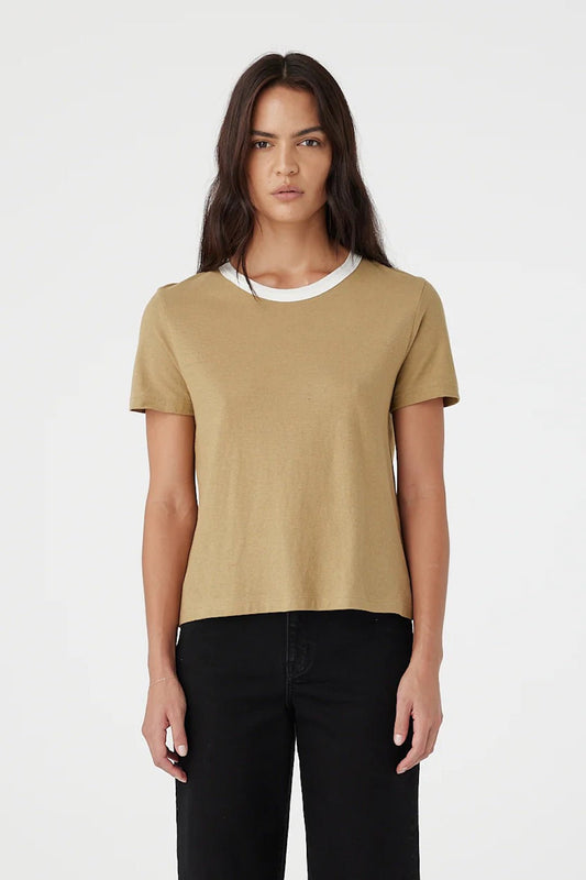 Outland denim ivy tee in latte 2