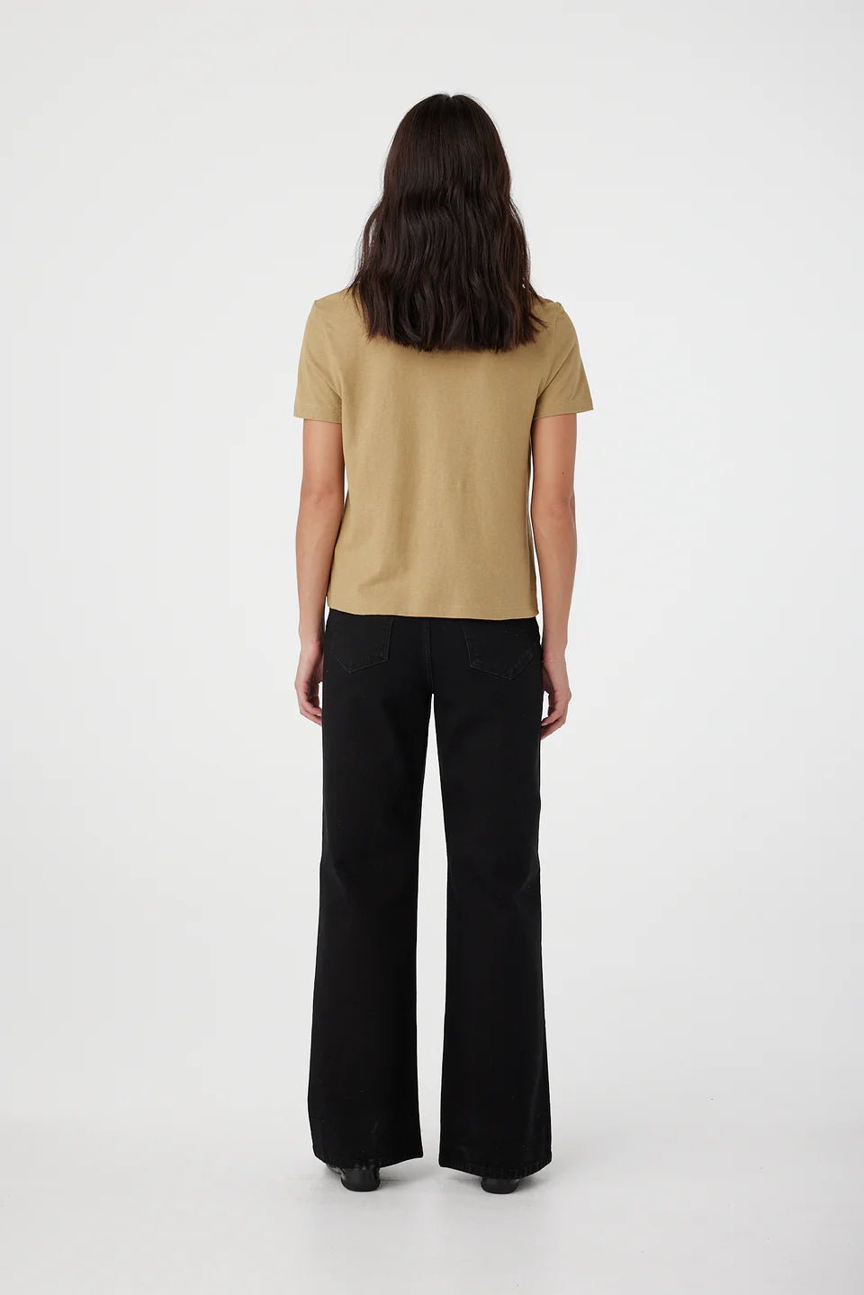 Outland Denim Ivy tee in latte back image