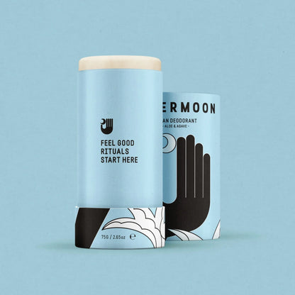 Papermoon natural deodorant – Aloe & Agave lid off