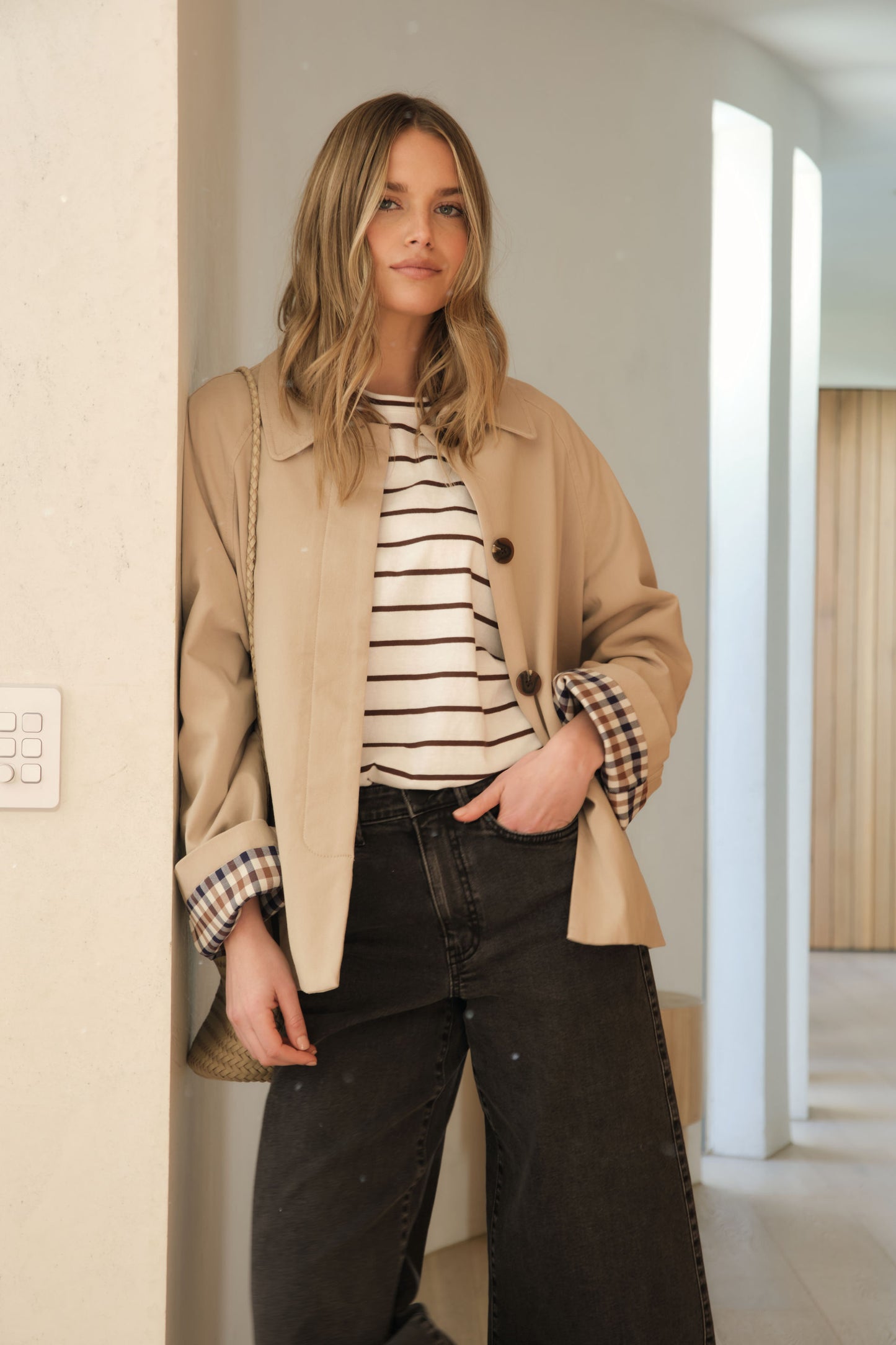 Ceres Life Pia Coat in Sand 1