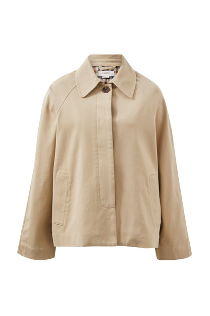Ceres Life Pia Coat in Sand flat lay