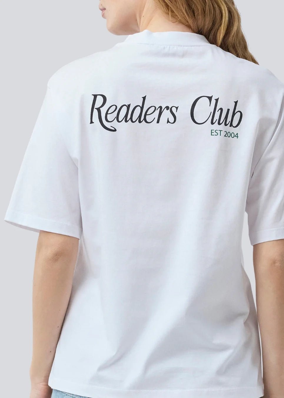 Modstrom Pipe md t-shirt Readers Club white close up back