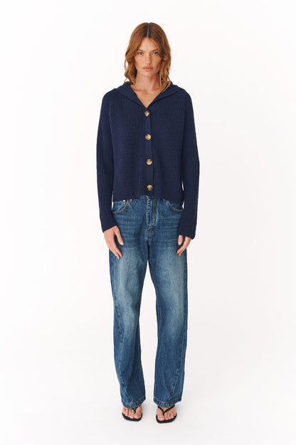 Rowie Saylor knit anchor blue studio model 2