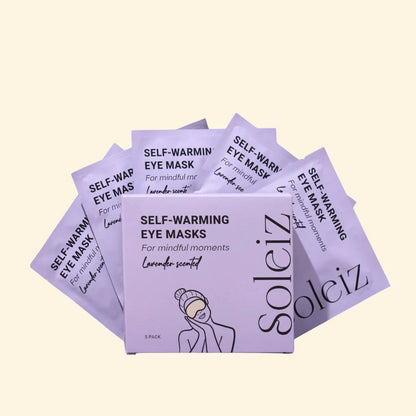 Soleiz self-warming eye mask – lavender box