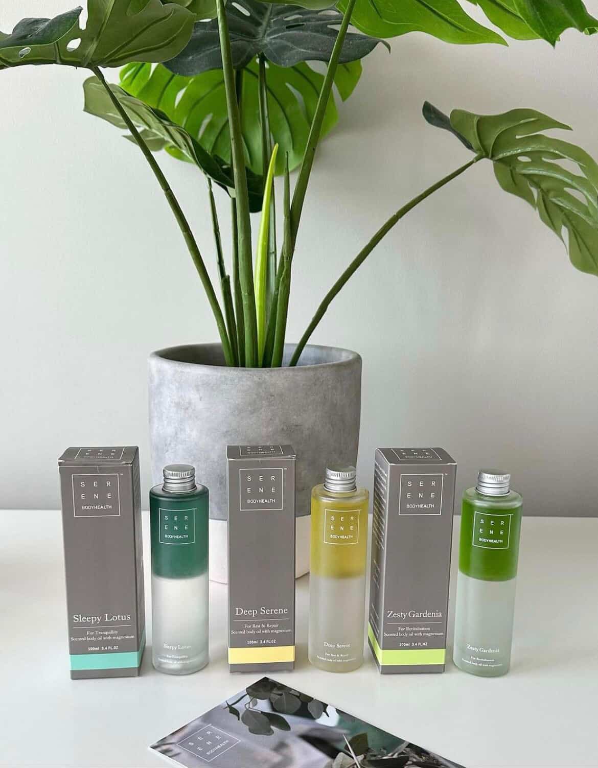 Serene body health magnesium oils with boxes