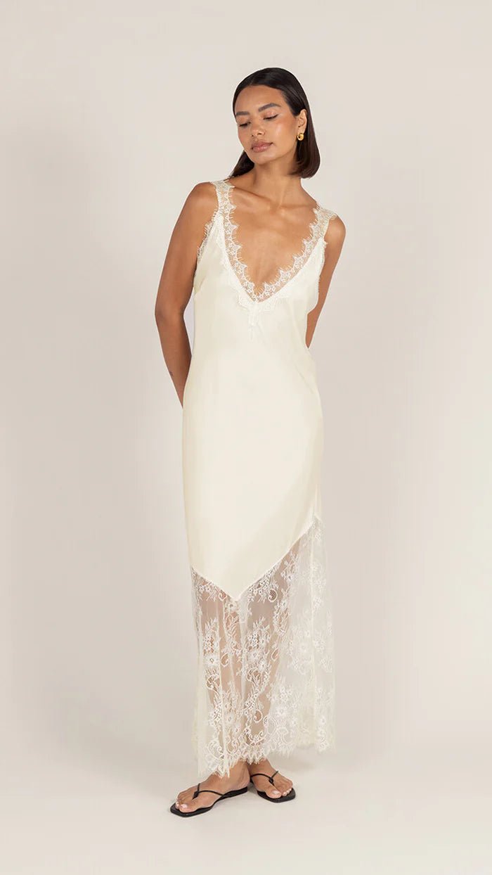 Charli solange slip dress butter yellow 2