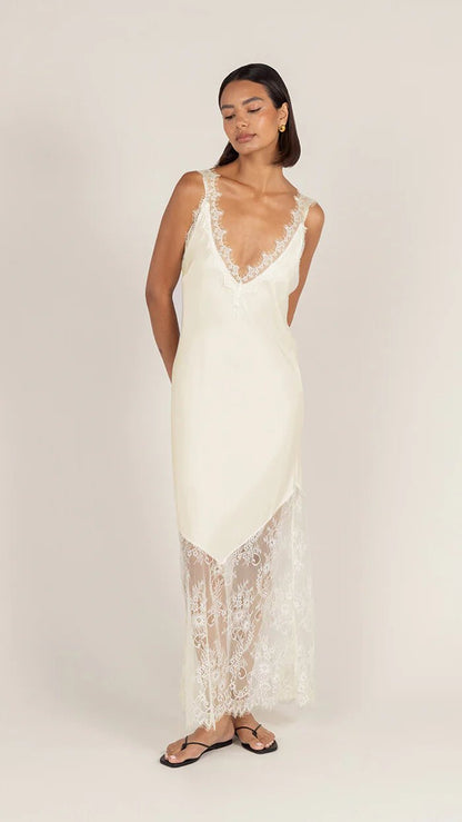 Charli solange slip dress butter yellow 2