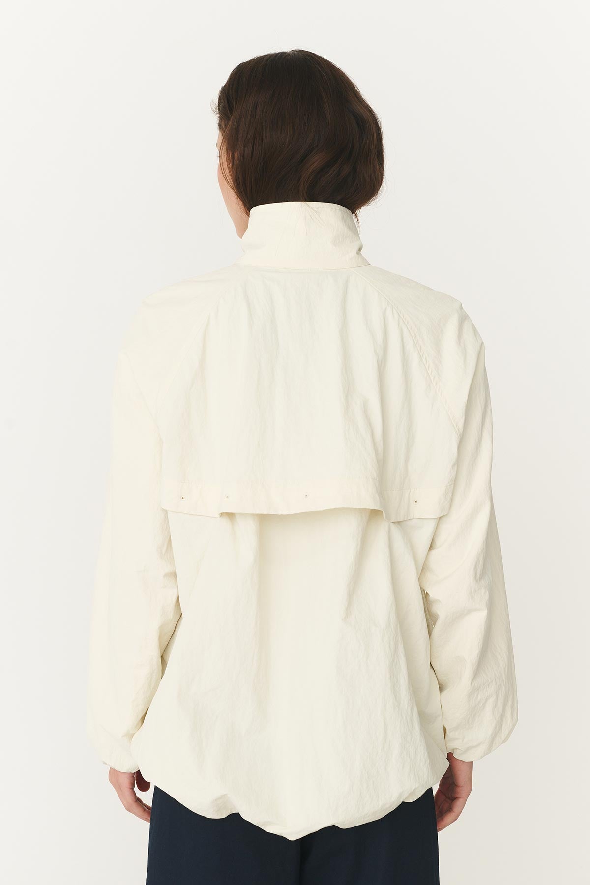Rowie Soren funnel neck bomber jacket back shot