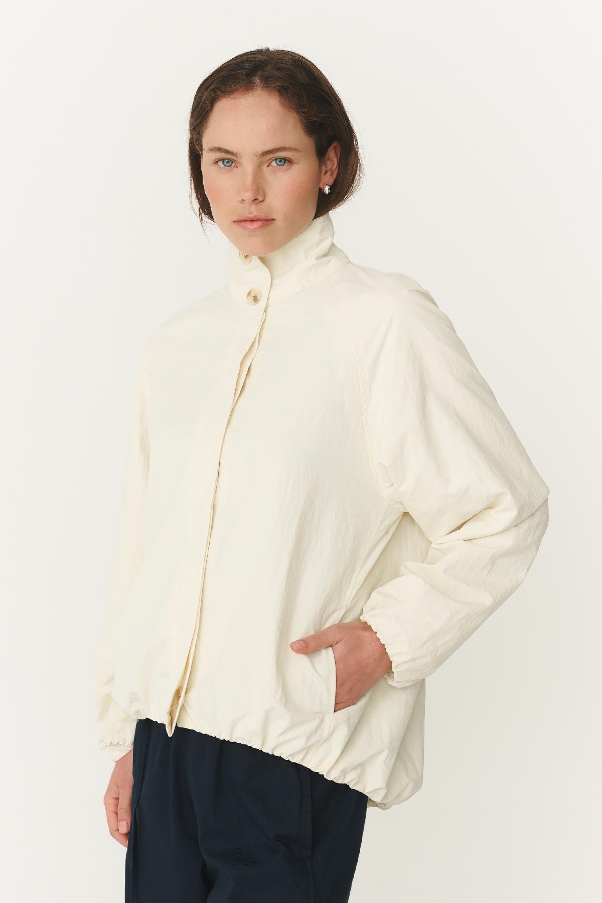 Rowie Soren funnel neck bomber jacket 4