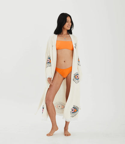 evil eye robe with bikini showing side