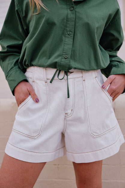 Ceres Life Weekender Shorts ecru 1