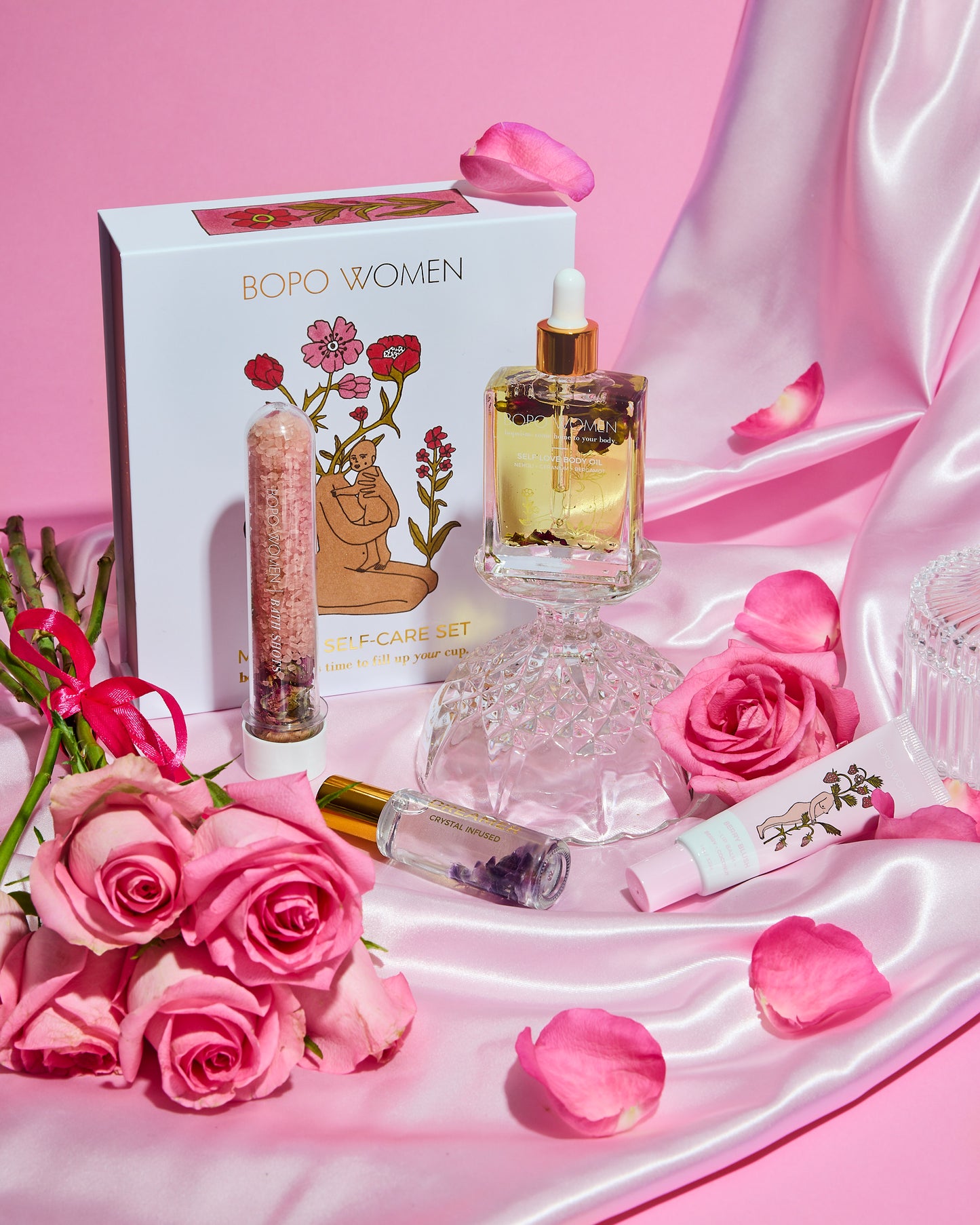 Bopo mama's self care set lifestyle shot