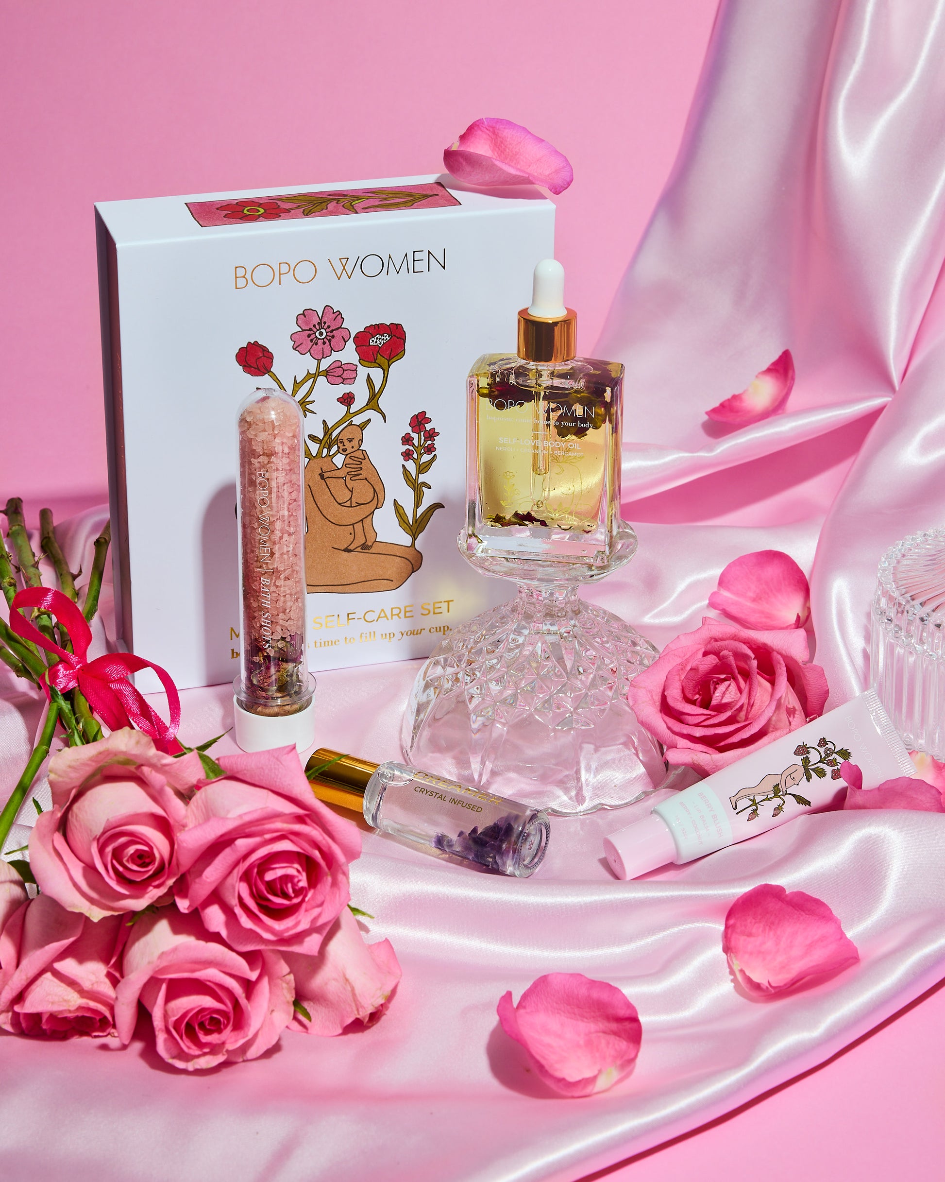 Bopo mama's self care set lifestyle shot