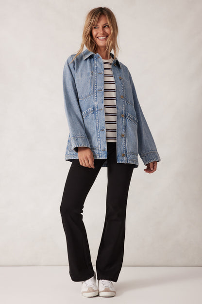 Ceres Life Ava Chore Shacket –studio model