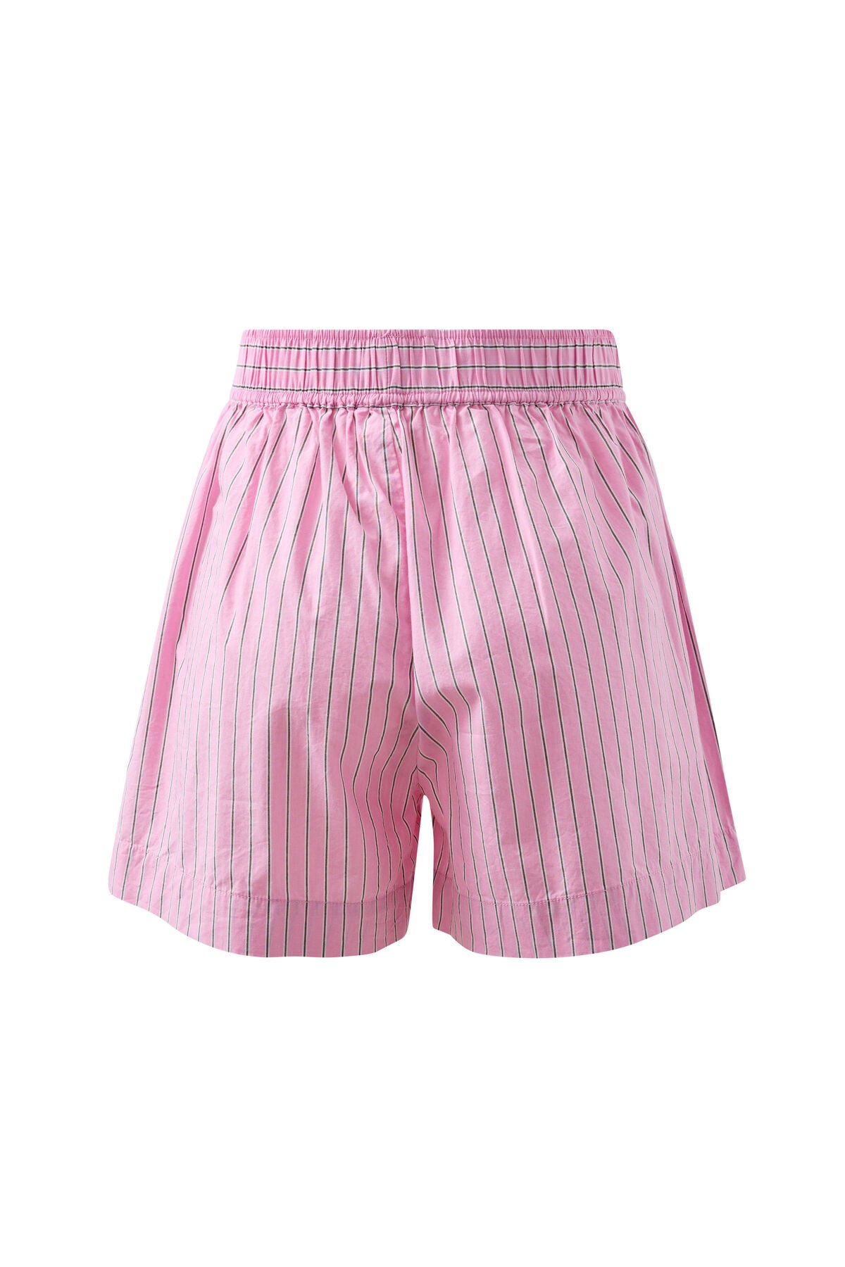 Ceres Life Mila Short in Hibiscus Pink Triple Stripe flat lay back shot