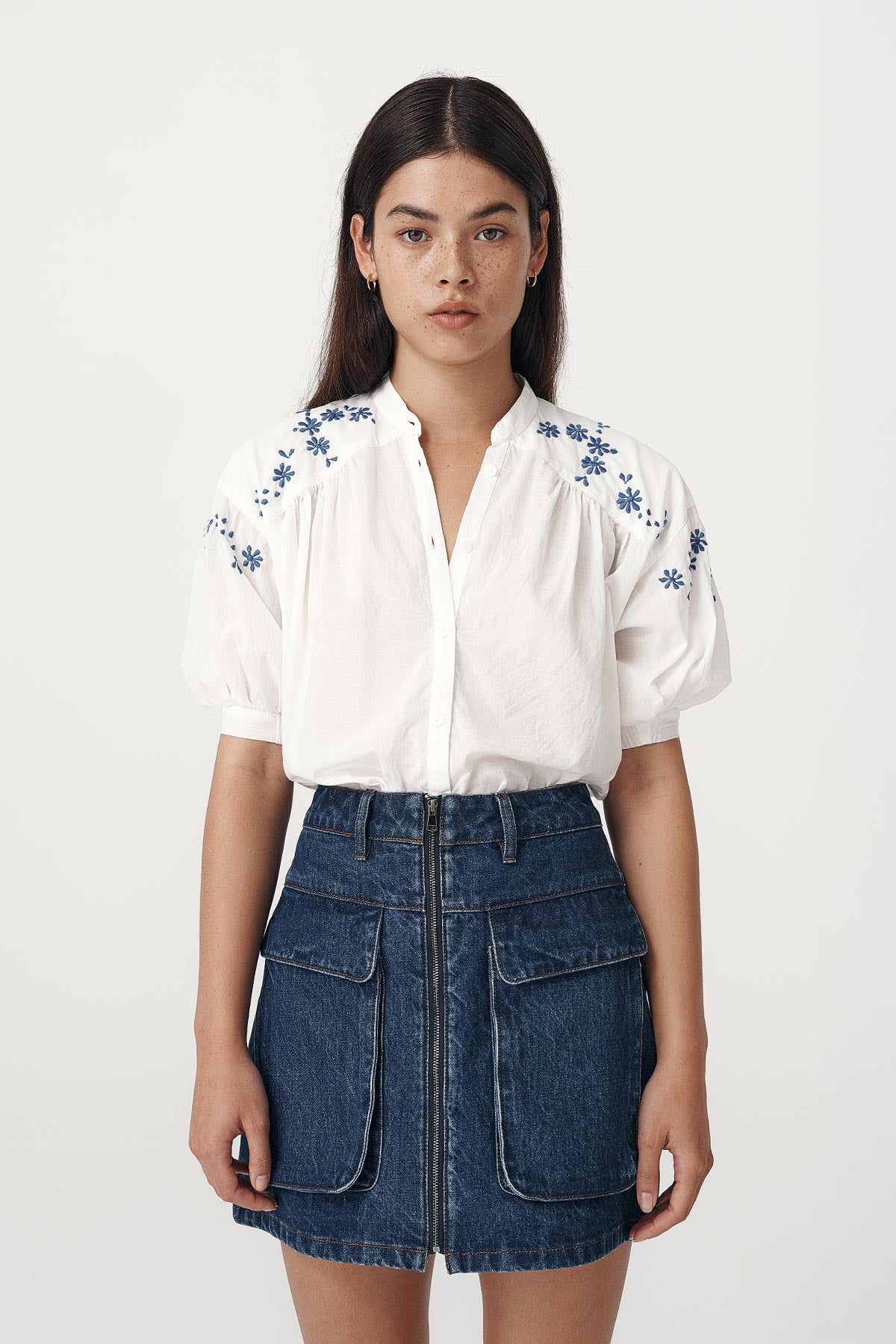 Rowie the label Cora Blouse studio image 2