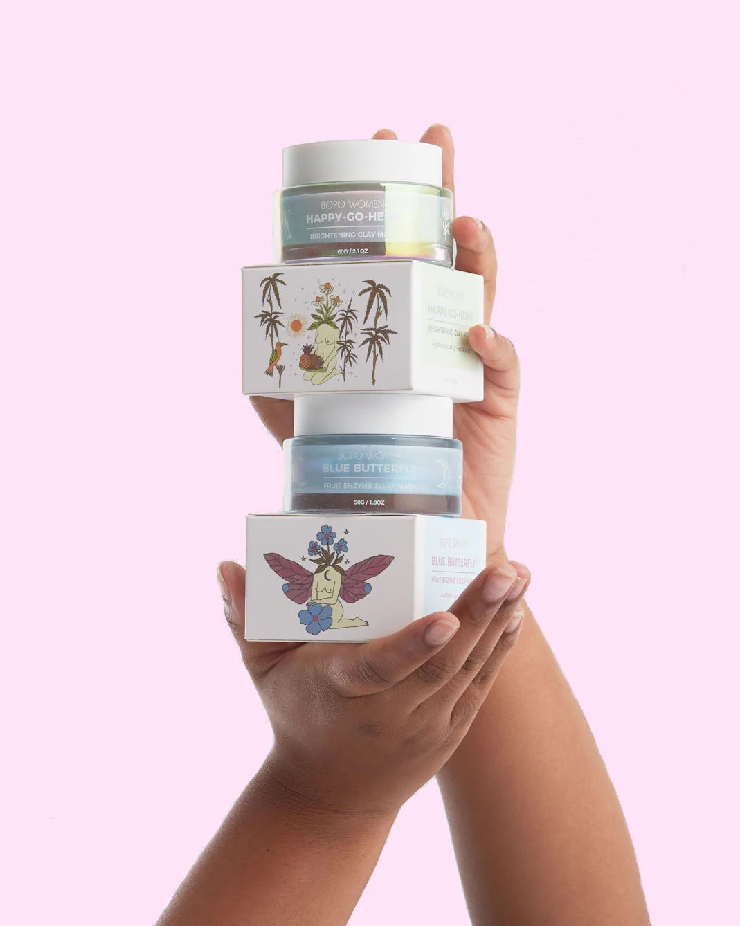 Bopo women Happy go hemp clay face mask 