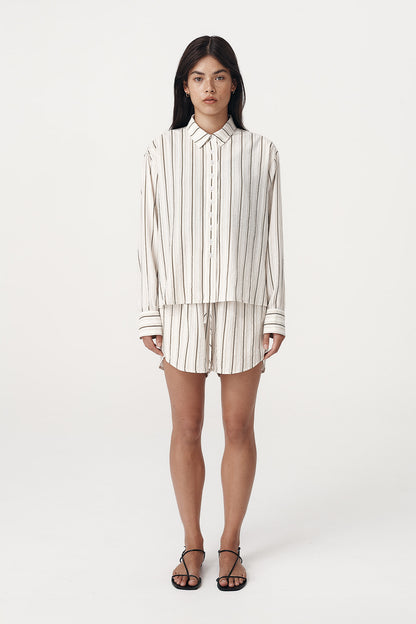 Rowie the label Nola long sleeve shirt cactus stripe studio shot 2