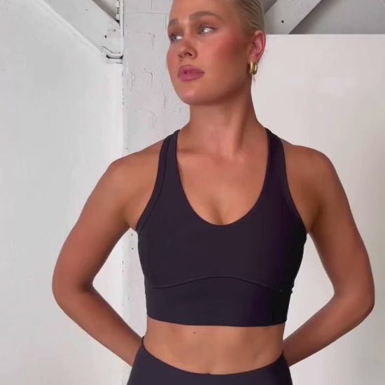 DK active elation crop motion video with DK active flare pants