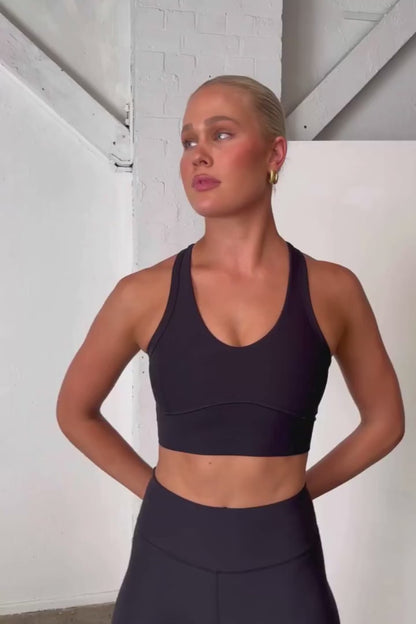 DK active elation crop motion video with DK active flare pants