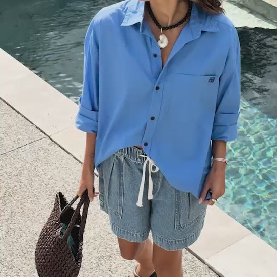 Ceres Life Peta shirt in Amalfi blue video 