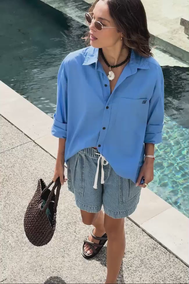 Ceres Life Peta shirt in Amalfi blue video 