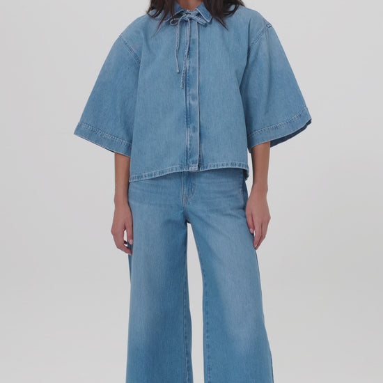 Outland Denim Soma Shirt in Blue Jay motion video