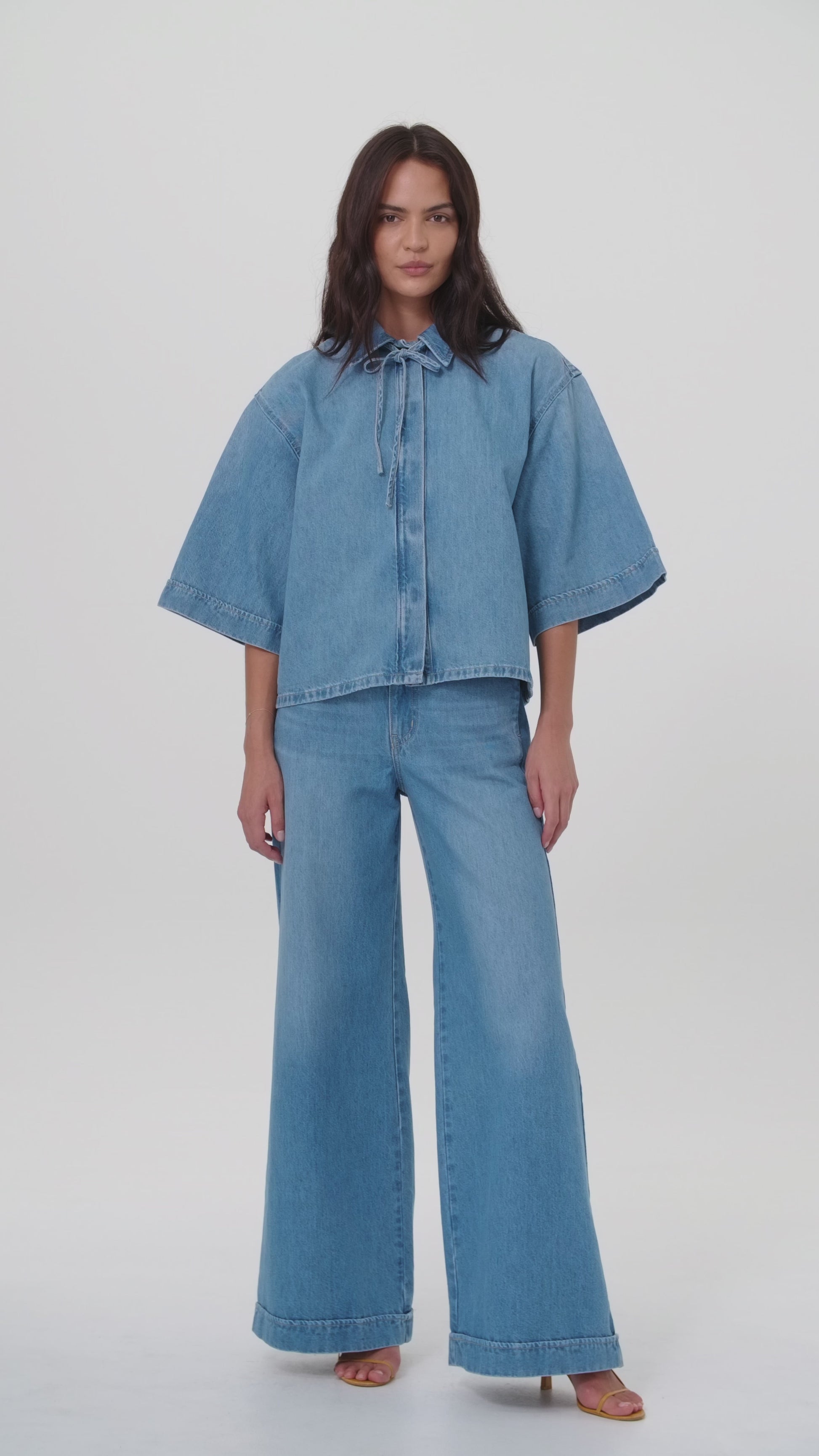 Outland Denim Soma Shirt in Blue Jay motion video