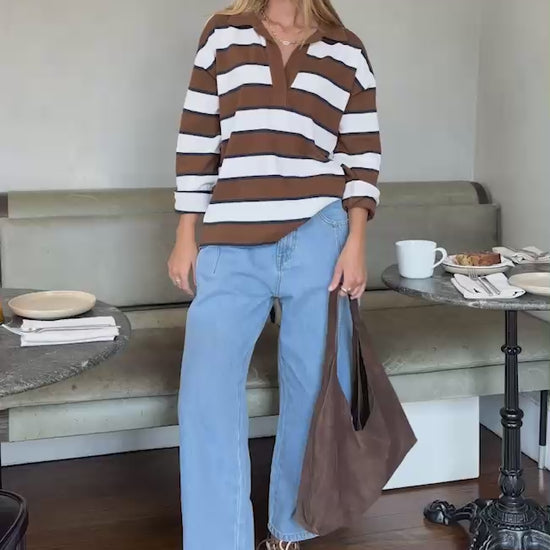 Ceres Life Demi barrel leg in vintage blue video