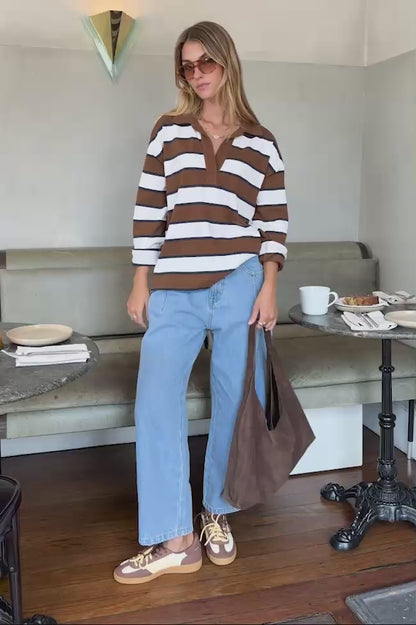 Ceres Life Demi barrel leg in vintage blue video