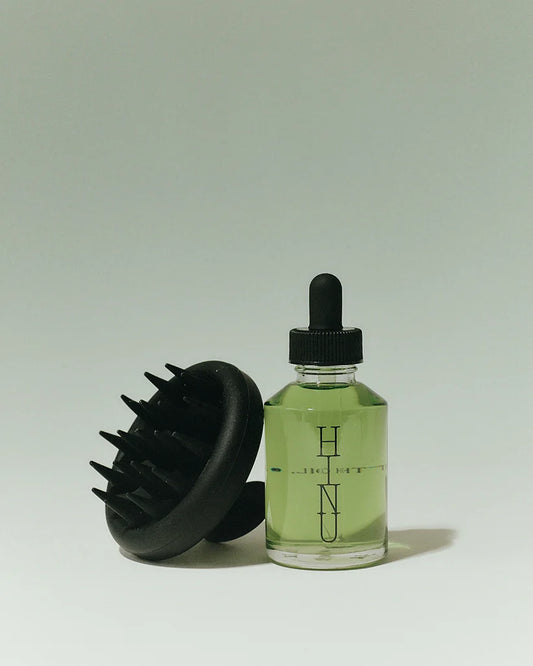 Hinu scalp massager with oil duo 