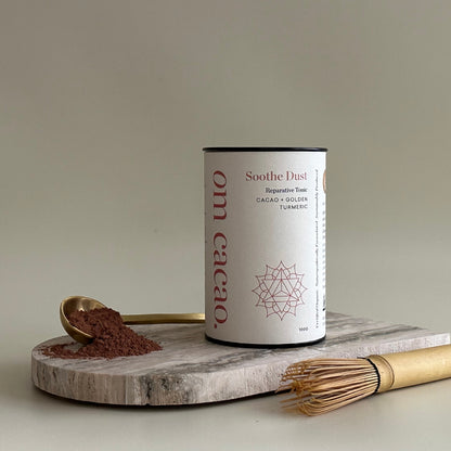 OM soothe dust cacao powder
