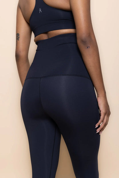 DK Active postnatal support pants in black close up of bum