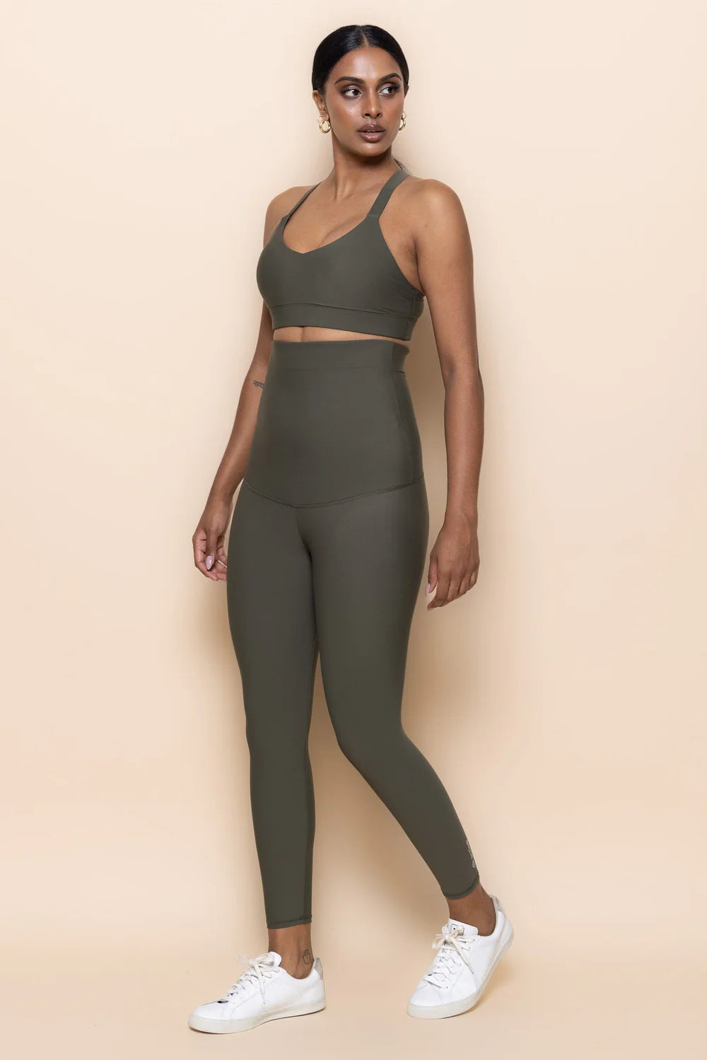 DK Active postnatal support pants in khaki