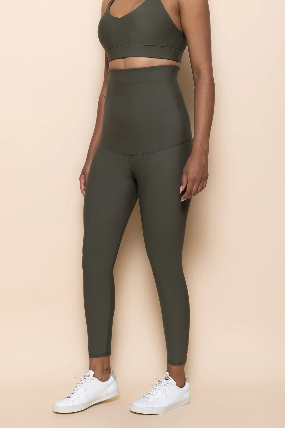 DK Active postnatal support pants in khaki image 2